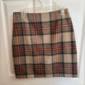 Boden British Tweed by Moon 100% wool Skirt Size 6R